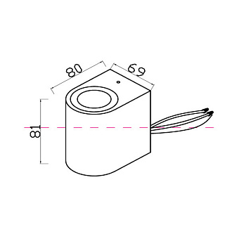 Светильник настенный Maytoni Slat O044WL-01B 10Вт GU10