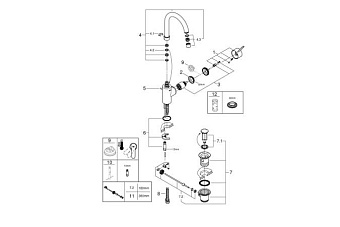 Смеситель для раковины GROHE Eurosmart Cosmopolitan 32830000 хром