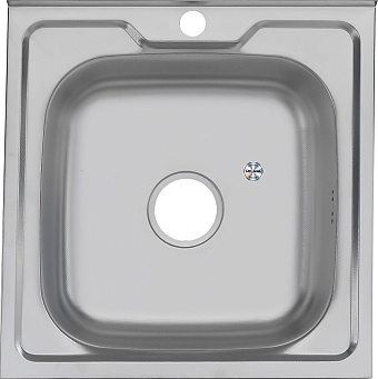 Мойка кухонная MELANA ДЕКОР 098 50х50см хром
