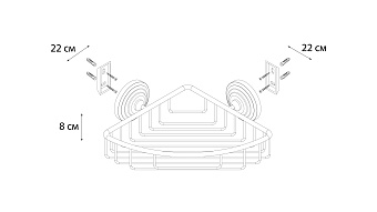 Мыльница FIXSEN RETRO FX-83809B античная латунь