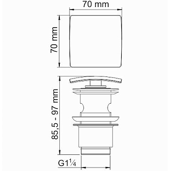 Донный клапан WASSERKRAFT A165
