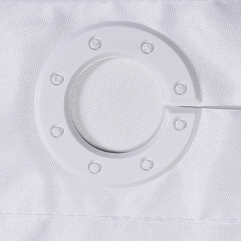 Шторка для ванной WASSERKRAFT Vils 200х200см белый