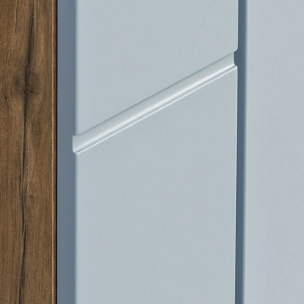 Пенал подвесной Акватон Мишель 1A243903MIX30 23х43х86,4см коричневый/серый