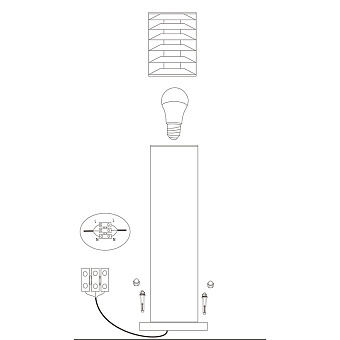 Светильник ландшафтный Maytoni Bronx O576FL-01GR1 60Вт IP54 E27 серый