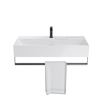 Полотенцедержатель KERAMA MARAZZI Logica LO.trl.90.BLK.M чёрный матовый 87см