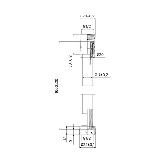 Душевой шланг MILARDO 180P150M19 150см хром глянец