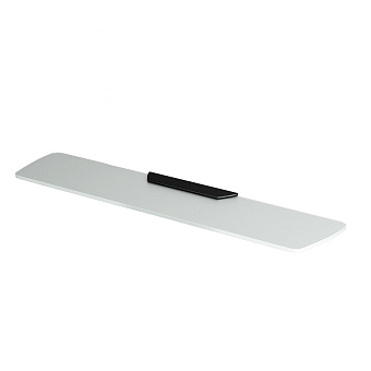 Полка в ванную прямоугольная WASSERKRAFT Glan K-5100 K-5124 1-ярусная 12,9х53см чёрный