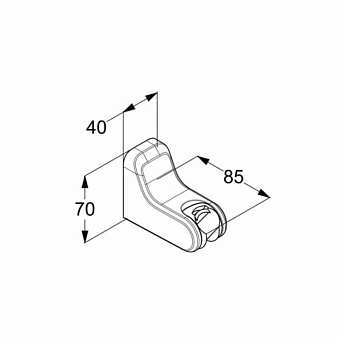 Держатель для душа KLUDI 6455205-00 хром