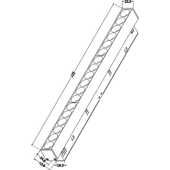 Магнитный трековый светильник Maytoni Points TR031-2-18W4K-B 18Вт LED чёрный