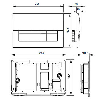 Инсталляция с унитазом ROCA The Gap 893104100