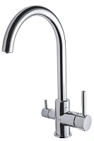 Смеситель для кухни Maxonor PL4390 поворотный излив хром