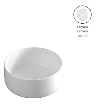 Раковина накладная ArtCeram Cognac COL004 47 00 35х35см