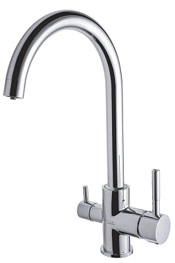 Смеситель для кухни Maxonor PL4390 поворотный излив хром