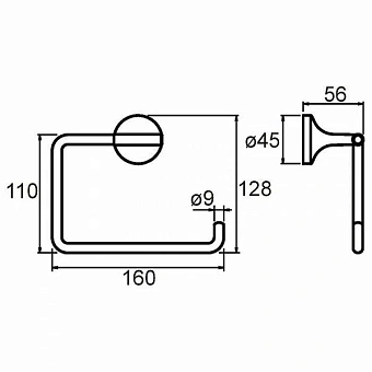 Держатель туалетной бумаги MILARDO Magellan MAGSM00M43 хром глянец