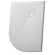 Душевой поддон RGW Stone Tray 16154128-01L ST/AL-W 120х80см