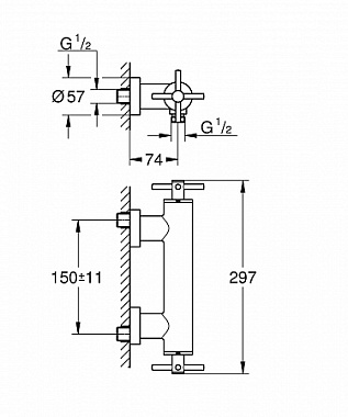 Смеситель для душа GROHE Atrio New 26003AL3 хром