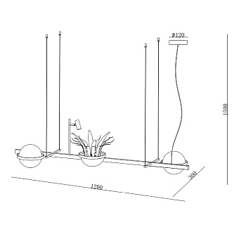 Светильник потолочный Loft It Flims 10228/D 36Вт LED