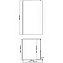 Перегородка для душа WASSERKRAFT Rossel 28W40 200х120см стекло прозрачное