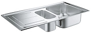 Мойка кухонная GROHE K300 31564SD0 97х50см хром