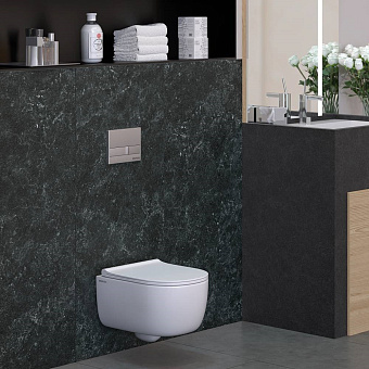Унитаз подвесной BERGES EGO RR 082111RR безободковый с микролифтом