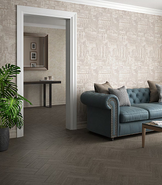 Матовый керамогранит KERAMA MARAZZI Листоне SG403100N коричневый тёмный 9,9х40,2см 1,11кв.м.