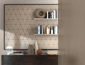 Керамическая мозаика Atlas Concord Италия Boost Natural A7CN Kaolin Mosaico Rhombus 33,8х36,7см 0,496кв.м.