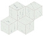 Керамическая мозаика Atlas Concord Италия MARVEL STONE AS2J Carrara Pure Mosaico Esagono Lapp 30х35см 0,42кв.м.
