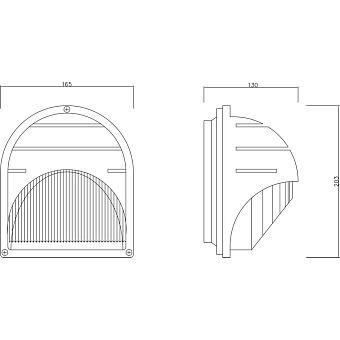 Светильник фасадный Arte Lamp URBAN A2802AL-1GY 60Вт IP54 E27 серый