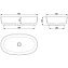 Раковина накладная SALINI LUCE 110721MRH S-Stone матовая 70х40см