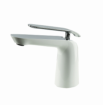 Смеситель для раковины LEMARK Melange LM4906CW белый/хром