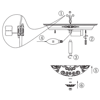 Светильник потолочный Maytoni Diametrik C907-CL-06-W 40Вт E27