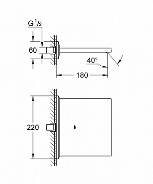 Излив GROHE 13319000