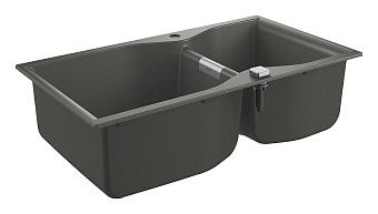 Мойка кухонная GROHE K700 31658AT0 90х50см серый гранит