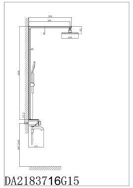 Душевая система D&K BayernPotsdam DA2183716G15 хром