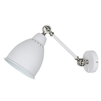 Светильник настенный Arte Lamp BRACCIO A2054AP-1WH 60Вт E27