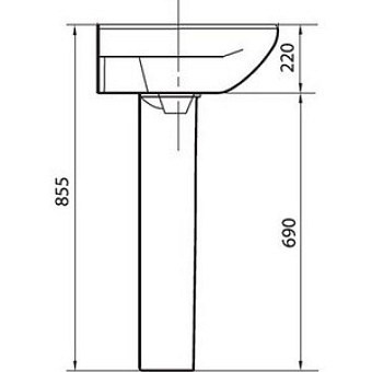 Пьедестал SANITA LUXE Самарский SMRSAPD01