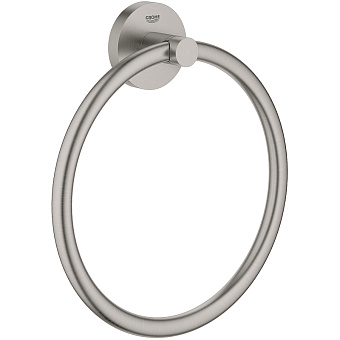 Полотенцедержатель GROHE Essentials 40365DC1 Суперсталь 18см
