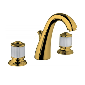 Смеситель для раковины Bongio Cristallo 04501OR00 золото