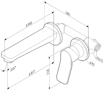 Смеситель для раковины AM-PM X-Joy F85A72600 хром