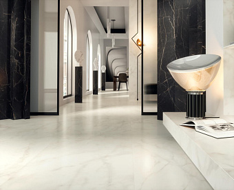Настенная плитка Atlas Concord Италия Marvel Shine A3ZS Calacatta Delicato Shiny 80х40см 1,28кв.м. глянцевая