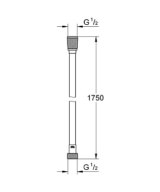 Душевой шланг GROHE 28388A00 175см коричневый
