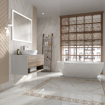 Плинтус KERAMA MARAZZI FMA025R беж светлый обрезной 15х30см 0,36кв.м.