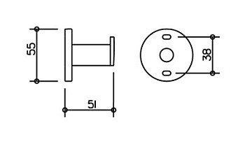 Крючок Keuco Plan 14914010000 хром