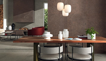 Неполированный керамогранит Atlas Concord Италия Dolmen Pro APP6 Rosso 37,5х75см 1,125кв.м.