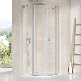 Угловое ограждение RAVAK Chrome CSKK0 3Q140U00Z1 195х80см стекло металл