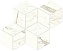 Керамическая мозаика Atlas Concord Италия Marvel Shine A418 Calacatta Prestigio Mosaico Esagono Matt 30х35см 0,42кв.м.