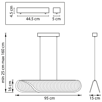 Люстра подвесная Lightstar Varese 731413 32Вт 1 лампочек LED
