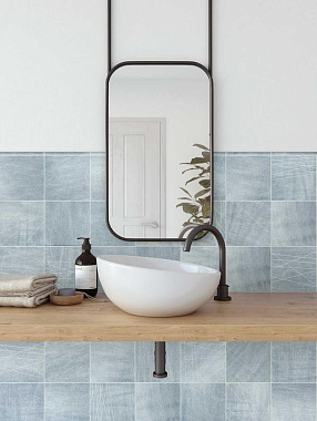 Матовый керамогранит WOW Denim 117404 Decor Washed Blue 13,8х13,8см 0,495кв.м.