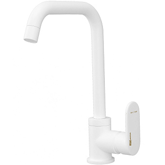 Смеситель для кухни WASSERKRAFT Mindel 8507 поворотный излив белый (матовый)