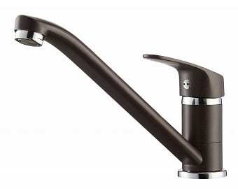 Смеситель для кухни Акватон Аркос 1AX001FCXX280 поворотный излив коричневый